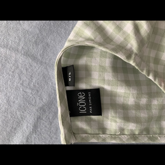 Green and white check blouse - Picture 4 of 4